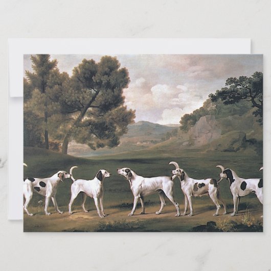 Carte Les reins dans un paysage rural (par George Stubbs (Devant)