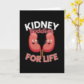 Carte Les Reins Pour Les Dons De Reins À Vie (Fleur jaune)