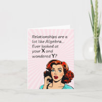 Les relations sont comme Algebra Funny Quip