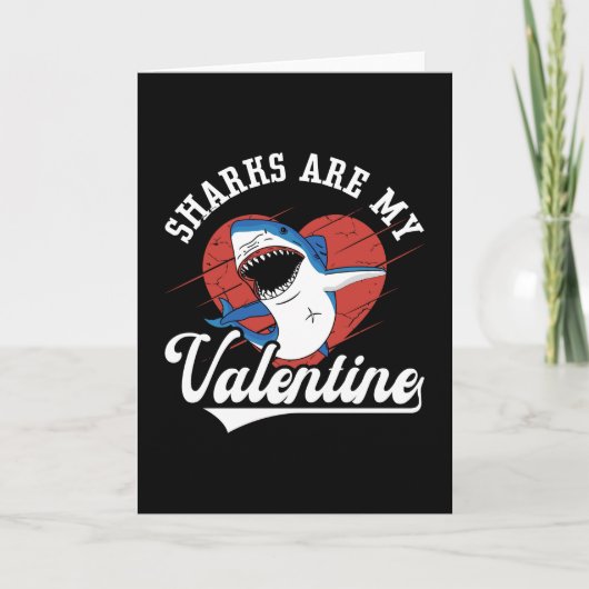 Carte Les Requins Sont Mon Valentin Plongée en Apnée Plo (Devant)