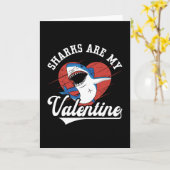Carte Les Requins Sont Mon Valentin Plongée en Apnée Plo (Fleur jaune)
