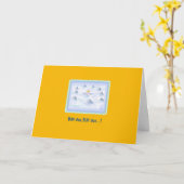 Carte Les requins ! sur Mango There pour vous saluer (Fleur jaune)