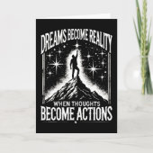 Carte Les rêves deviennent réalité quand les pensées dev (Devant)