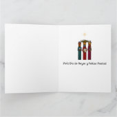 Carte Les Rois Mages Portoricains avec Parranda Musicale (Intérieur)