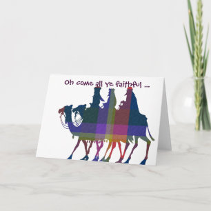Carte Les Rois Voyagent Pour Voir Bébé Jésus