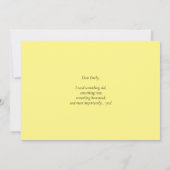 Carte Les Roses de l'aquarelle jaune deviennent mon maît (Dos)