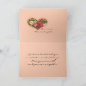 Carte Les roses et les coeurs cardent je t'aime (Intérieur)