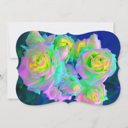 Carte Les Roses Perleaux Iridescents