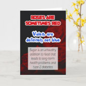 Carte Les roses sont rouges (Fleur jaune)