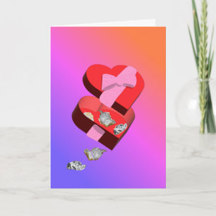Carte Les roses sont rouges, les chocolats sont partis