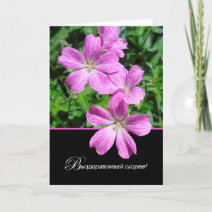 Carte Les Russes obtiennent bien Cranesbill Geraniums