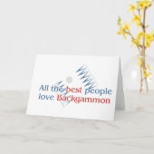 Carte Les salutations de l'amant de backgammon (Fleur jaune)