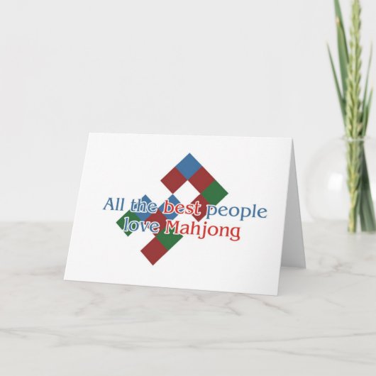 Carte Les salutations de l'amant de Mahjong (Devant)