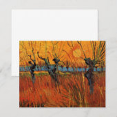Carte Les saules au coucher du soleil par Vincent van Go (Devant / Derrière)