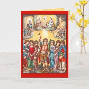 Carte Les Sept Archanges (CP 001; Chromolithographie)