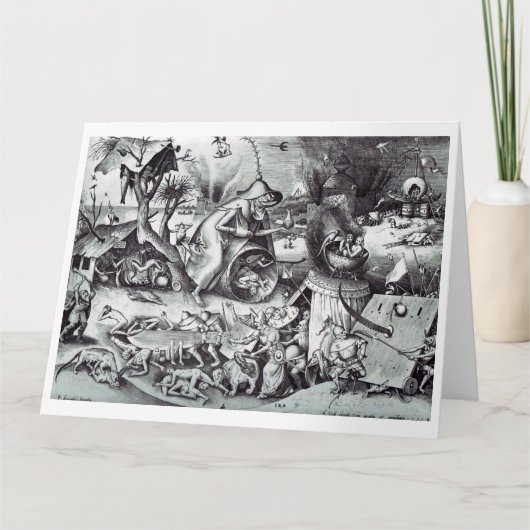 Carte Les Sept Péchés Mortels, Pieter Bruegel (Devant)