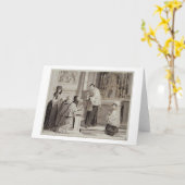 Carte Les Sept Sacrements : Communion, 1779 (stylo, brun (Fleur jaune)