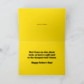 Carte Les singes qui passent par les outils Fête des pèr (Intérieur)