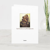 Carte Les singes se toilettant drôle romantique mignon (Dos)