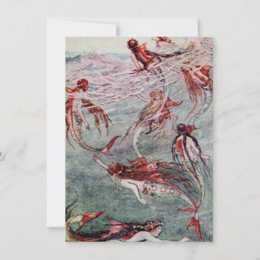 Carte Les sirènes jouent en mer (Devant)