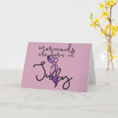 Carte Les sirènes naissent en juillet (Fleur jaune)