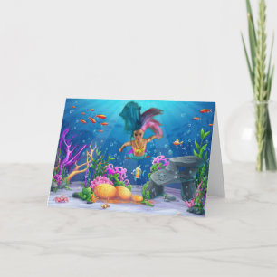 Carte Les sirènes s'amusent.