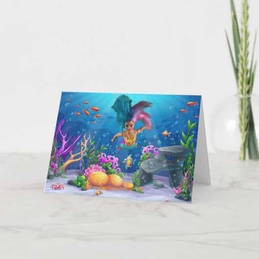 Carte Les sirènes s'amusent. (Devant)