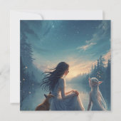 CARTE LES SŒURS FÉES ET LE RENARD (Devant)