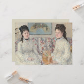Carte Les Soeurs (par Berthe Morisot) (Devant/Arrière en situation)