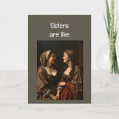 Carte Les soeurs sont comme des contes de fées (Devant)
