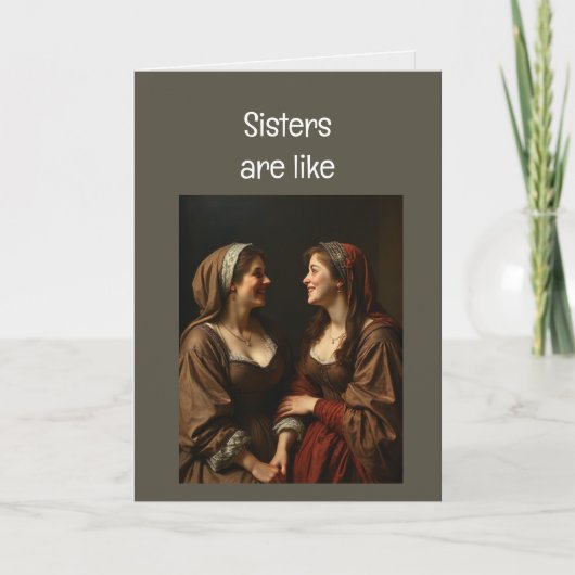 Carte Les soeurs sont comme des contes de fées (Devant)