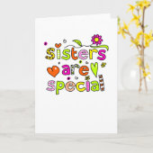 Carte Les soeurs sont spéciales (Fleur jaune)