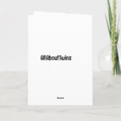 CARTE LES SOUHAITS D'ANNIVERSAIRE DE TRIPLET (Dos)