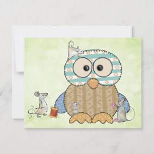 Carte Les souris coulent des hiboux
