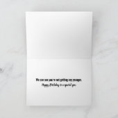 Carte Les souris regardent à travers les lunettes Humour (Intérieur)