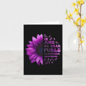 Carte Les souvenirs comptent Alzheimer Violet Alzheimer (Fleur jaune)