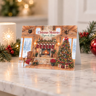 Carte Les souvenirs de Noël commencent à la maison