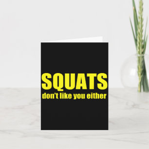 Carte Les squats ne vous aiment pas non plus Drôle de mu