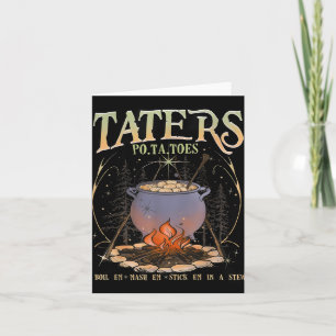 Carte Les Taters Po-Tate Bouillent Em Mash Em Stick Em D