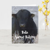 Carte Les taureaux contre l'intimidation #1 de 7 Différe (Fleur jaune)