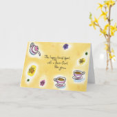 Carte Les temps heureux passés avec une chère tante Like (Fleur jaune)