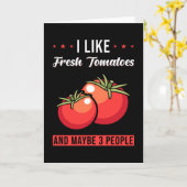 Carte Les tomates disent (Fleur jaune)