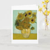Carte Les tournesols dans un vase (F456) Van Gogh Fine A (Fleur jaune)