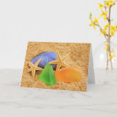 Carte Les trésors océaniques Anniversaire (Fleur jaune)