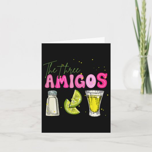 Carte Les Trois Amicos Cinco De Mayo Tequila Boivent Des (Devant)