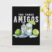 Carte Les Trois Amis Lime Sel Tequila Drôle Cinco De (Fleur jaune)