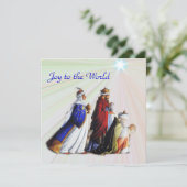 Carte Les Trois Mages Portant des dons Gloire à Dieu (Debout devant)