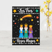 Carte Les Trois Rois Mages Noël Latin Trois Rois  (Fleur jaune)