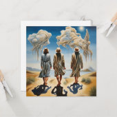 Carte Les Trois Sages (Devant/Arrière en situation)