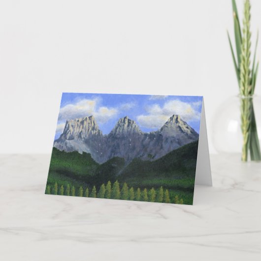 Carte Les trois soeurs en Canmore, Alberta, Canada (Devant)